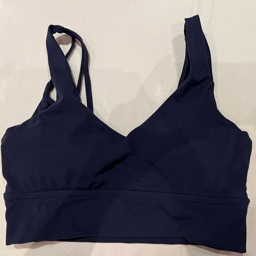 BuffBunny navy monarch sports bra
